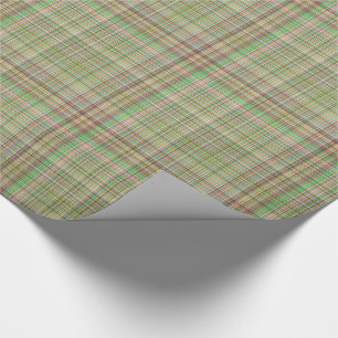Chocolate Pastels Plaid 6-Gift Wrapping Paper