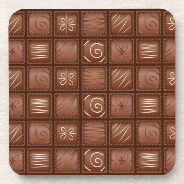 Chocolate Pattern Coaster (Front)