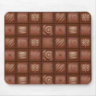 Chocolate Pattern Mouse Pad