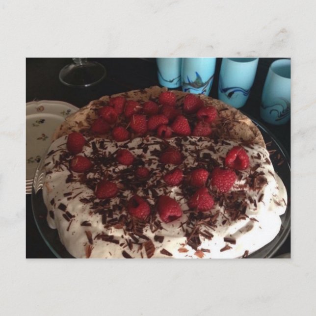 Chocolate Pavlova Postcard (Front)