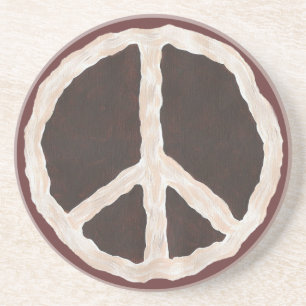 Chocolate peace pie, whipped cream, coasters
