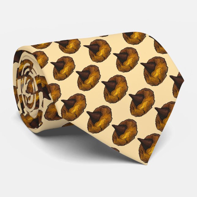 Chocolate Peanut Butter Blossom Cookies Chocoholic Tie (Rolled)