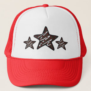 Chocolate Peppermint Star Christmas Holiday Cookie Trucker Hat