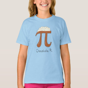 Chocolate Pi Cute Math Pi Day Kid's Girl's T-Shirt