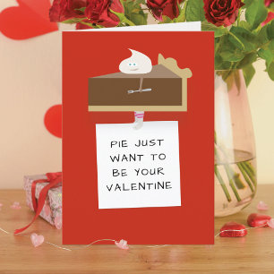 Chocolate Pie Valentine's Day Card