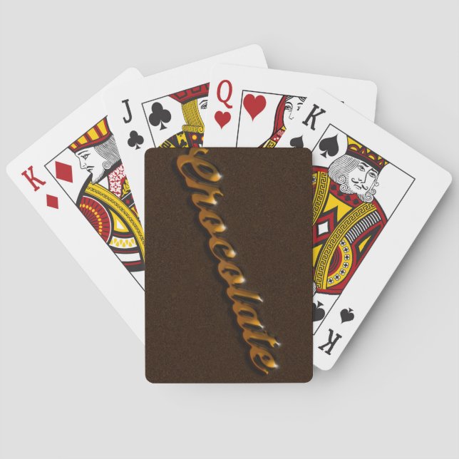 Chocolate Playing Cards (Back)
