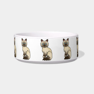 Chocolate Point Birman / Ragdoll Cat Bowl