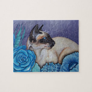 Chocolate Point Siamese Cat Jigsaw Puzzle