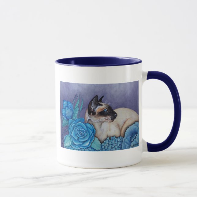 Chocolate Point Siamese  Cat Mug (Right)