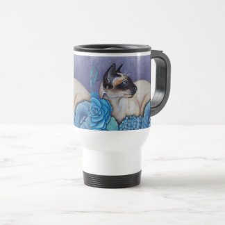 Chocolate Point Siamese Cat Travel Mug