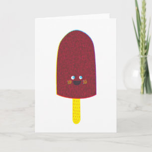 Chocolate Popsicle Greeting Card