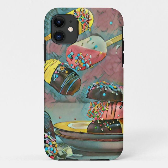 Chocolate popsicle sprinkles Case-Mate iPhone case (Back)