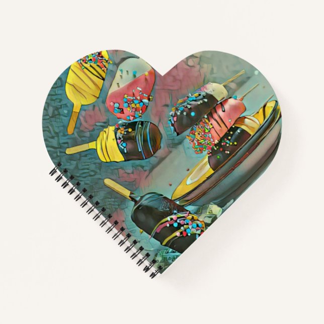 Chocolate popsicle sprinkles notebook (Front)