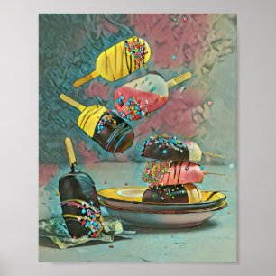 Chocolate popsicle sprinkles poster