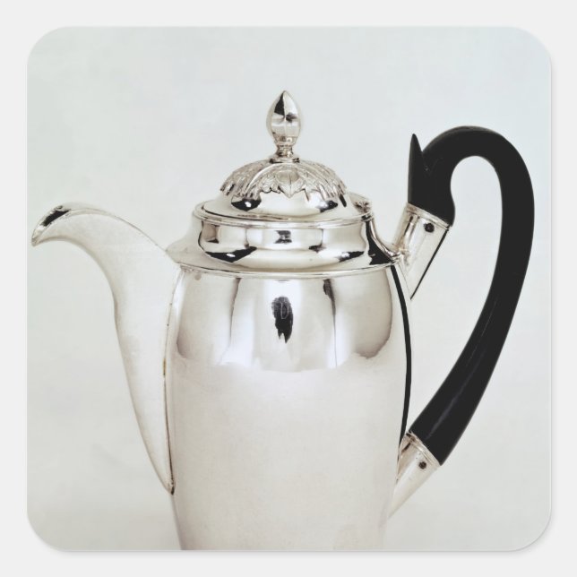 Chocolate pot, Leningrad, 1804 Square Sticker (Front)