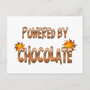 Chocolate Power Postcard