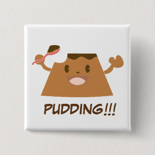 Chocolate PUDDING!!!! 2 Inch Square Button