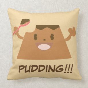 Chocolate PUDDING!!!! Throw Pillow