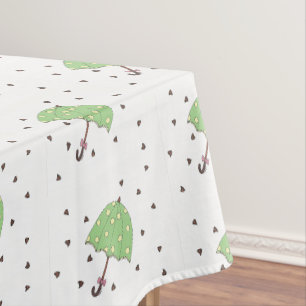 Chocolate Rain Sweet Baby Bridal Shower Umbrella Tablecloth