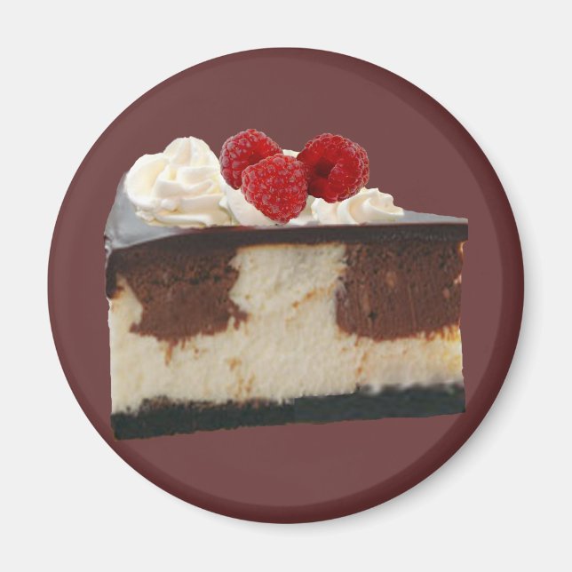 Chocolate Raspberry Cheesecake Magnet (Front)