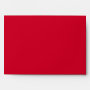 Chocolate Red and Beige 5x7 Wedding Envelope