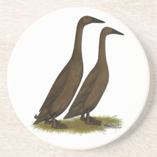 Chocolate Runner Ducks Coaster