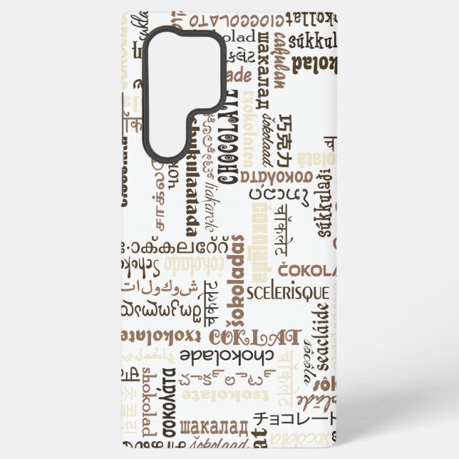 Chocolate Samsung Galaxy S22 Ultra Case (Back)