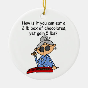 Chocolate Sense Ceramic Ornament