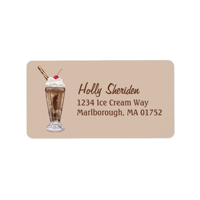 Chocolate Shake Label (Front)