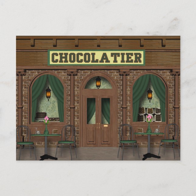 Chocolate Shop Postcard (Front)