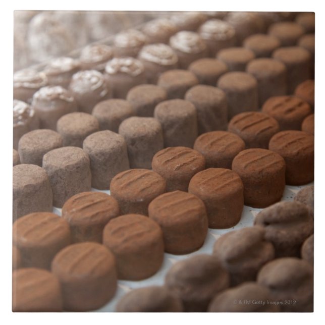 chocolate shop store display of chocolate tile (Front)