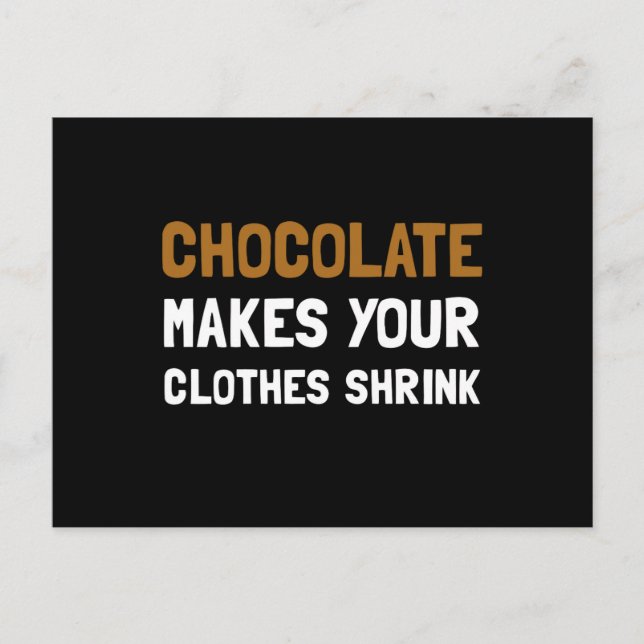 Chocolate Shrink Postcard (Front)