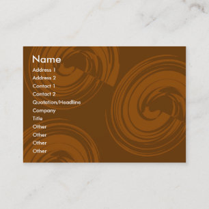 Chocolate Spirals Business Card
