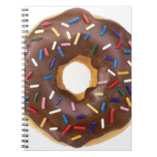 Chocolate Sprinkle Doughnut Notebook