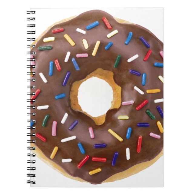 Chocolate Sprinkle Doughnut Notebook (Front)