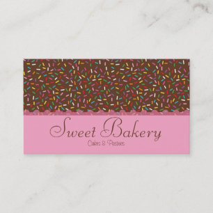 Chocolate Sprinkles Bakery Business Card