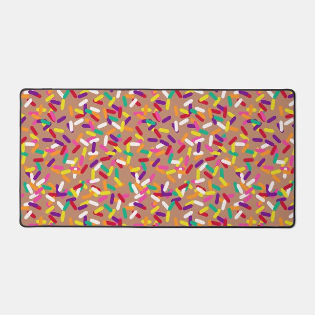 Chocolate Sprinkles Desk Mat (Front)