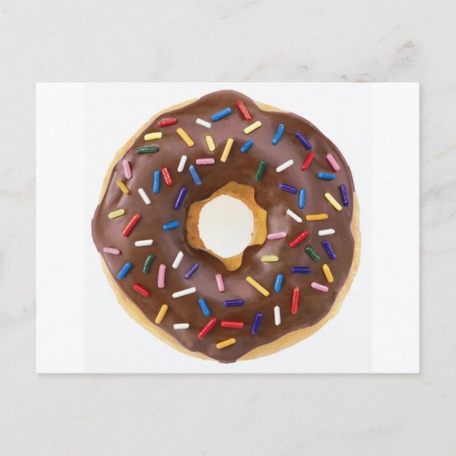 Chocolate Sprinkles Doughnut Postcard (Front)