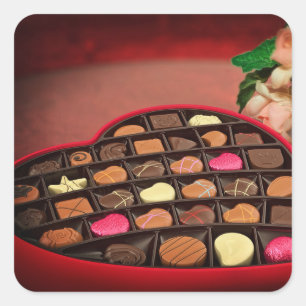 Chocolate square sticker