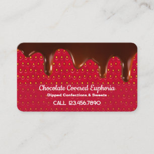 Chocolate Strawberries Business Card