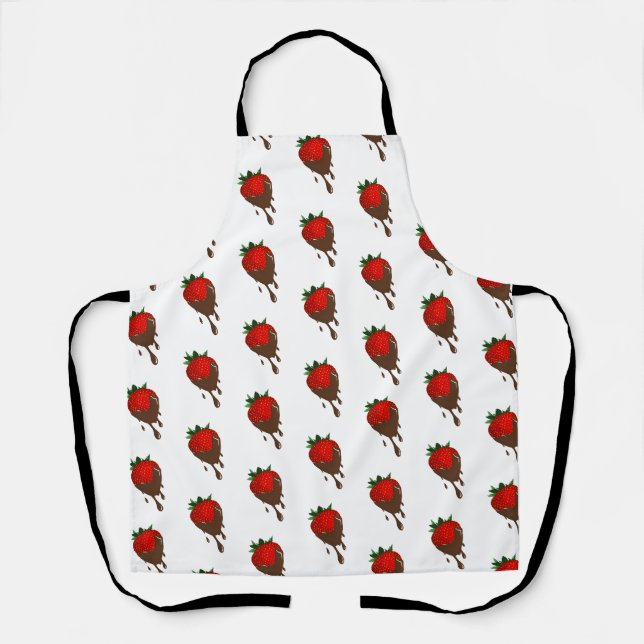 chocolate strawberry apron (Front)