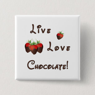 Chocolate Strawberry Button