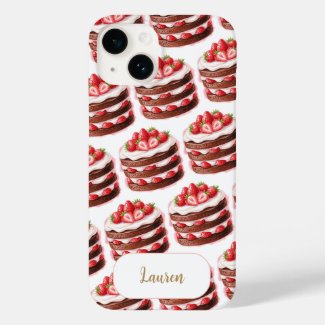 Chocolate Strawberry Cakes Fun Foodie Custom name