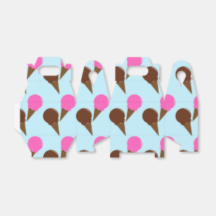 Chocolate & Strawberry Ice Cream Party Favour Boxe Favor Box