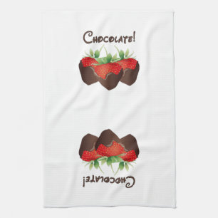 Chocolate Strawberry Kitchen Towel
