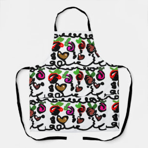 Chocolate Strawberry's valentine  Apron