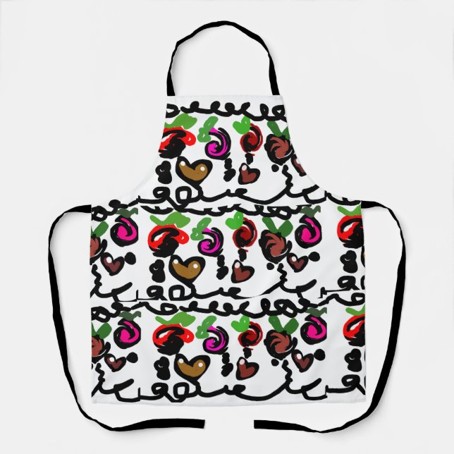 Chocolate Strawberry's valentine  Apron (Front)
