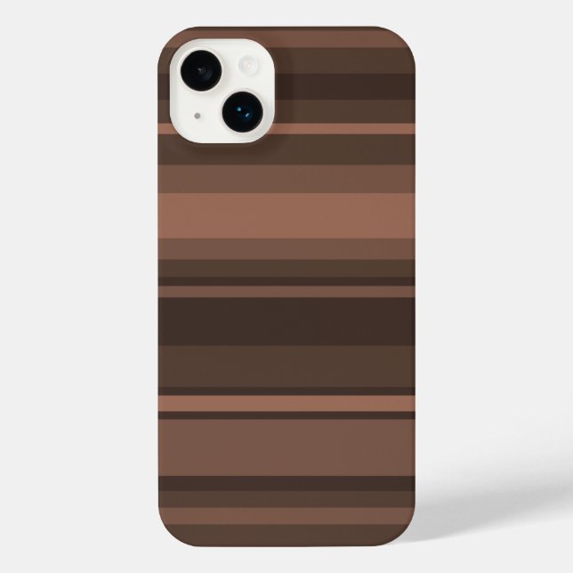 Chocolate stripes iPhone case (Back)