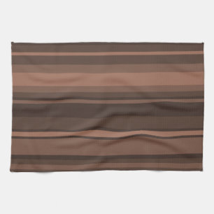 Chocolate stripes kitchen towel