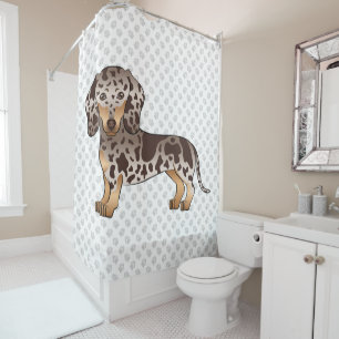 Chocolate & Tan Dapple Short Hair Dachshund & Paws